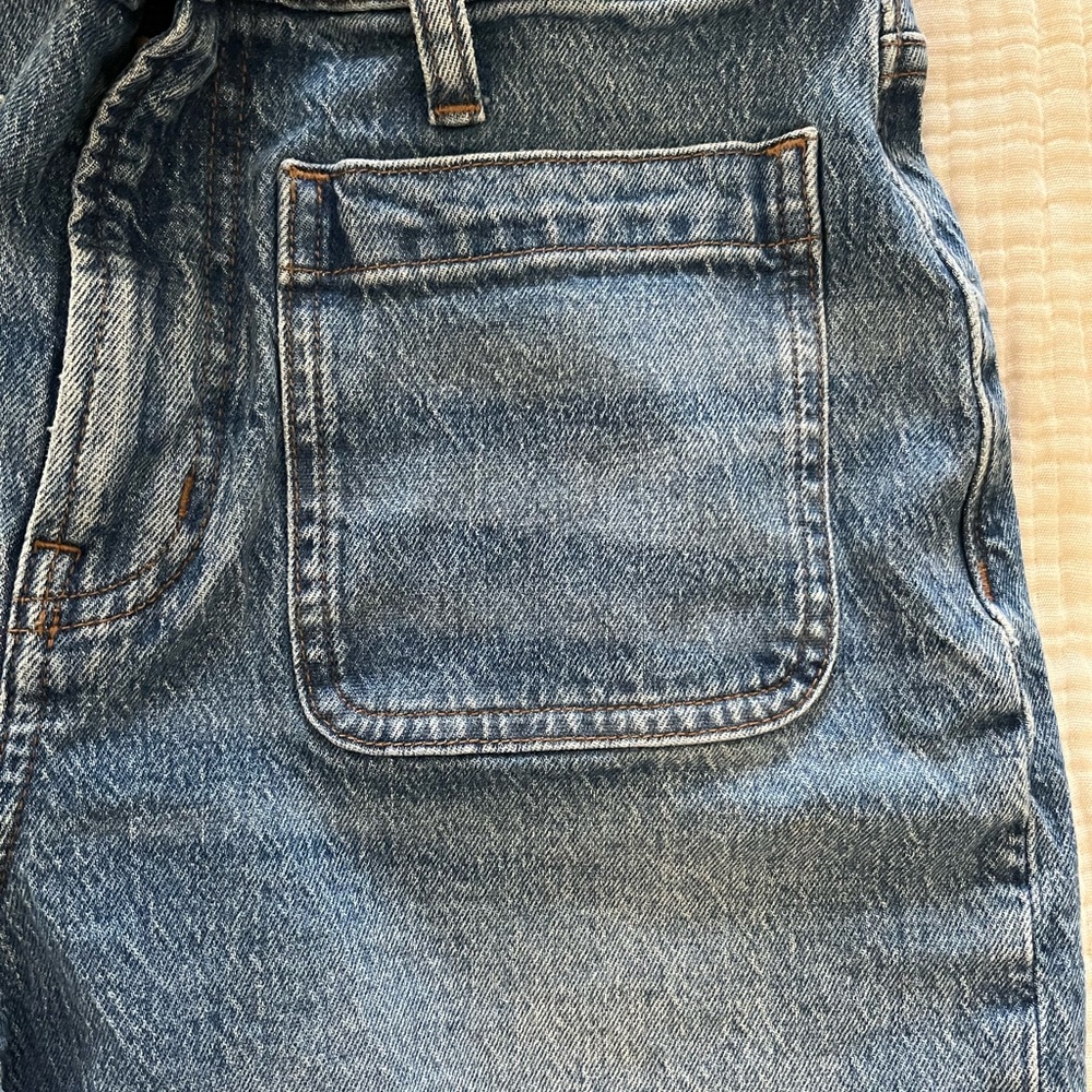 MADEWELL “The Perfect Vintsge” Wide Leg Jeans w/patch pocket - Picture 5 of 11